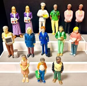 vintage Lakeshore Learning Block Play People various community helpers set 2